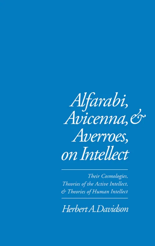 Cover Alfarabi, Avicenna, and Averroes, on Intellect